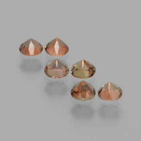 1.17 ct natürliche Mehrfarbig Andalusit-Edelsteine, Rund Schliff, VS