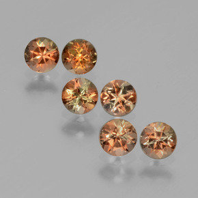 1,16 ct natürliche mehrfarbiger Andalusit-Edelsteine, Rundschliff, VS