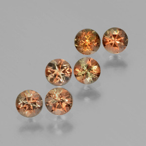 1,16 ct natürliche mehrfarbiger Andalusit-Edelsteine, Rundschliff, VS