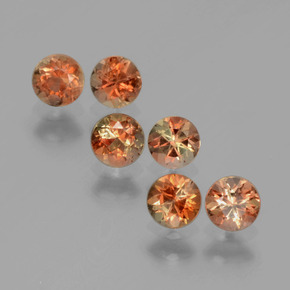 1,17 ct natürliche mehrfarbiger Andalusit-Edelsteine, Rundschliff, VS