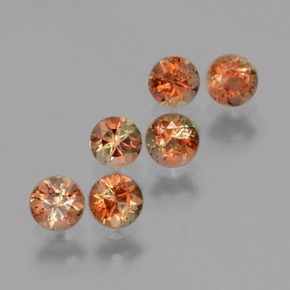 1,17 ct natürliche mehrfarbiger Andalusit-Edelsteine, Rundschliff, VS
