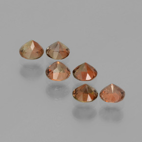 1,17 ct natürliche mehrfarbiger Andalusit-Edelsteine, Rundschliff, VS