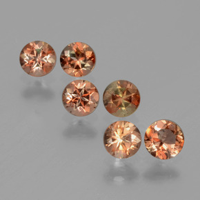 1,20 ct natürliche mehrfarbiger Andalusit-Edelsteine, Rundschliff, VS
