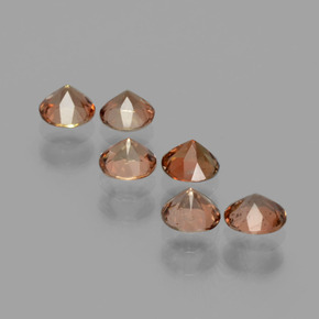1,20 ct natürliche mehrfarbiger Andalusit-Edelsteine, Rundschliff, VS