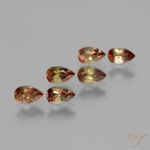 1.42 ct natürliche Mehrfarbig Andalusit-Edelsteine, Birnenform, VS