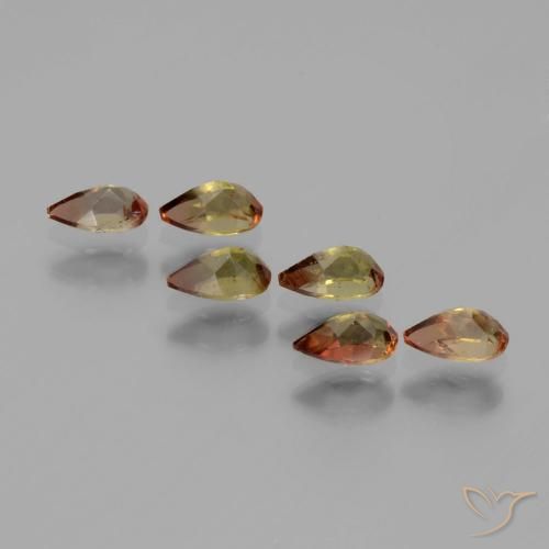 1.42 ct natürliche Mehrfarbig Andalusit-Edelsteine, Birnenform, VS