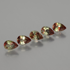 2,16 ct natürliche mehrfarbiger Andalusit-Edelsteine, Birnenform, VS