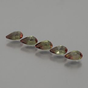 2,16 ct natürliche mehrfarbiger Andalusit-Edelsteine, Birnenform, VS