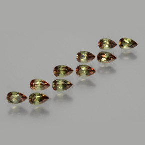  ct natürliche Mehrfarbig Andalusit-Edelsteine, Birnenform, VS