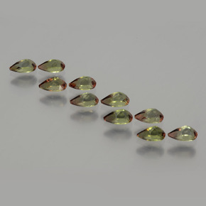  ct natürliche Mehrfarbig Andalusit-Edelsteine, Birnenform, VS