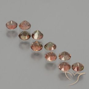 2.02 ct natürliche Mehrfarbig Andalusit-Edelsteine, Runden, VS