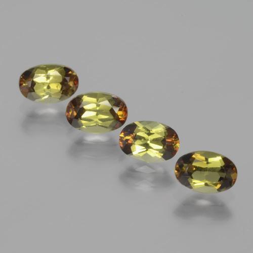 2.12 ct natürliche Mehrfarbig Andalusit-Edelsteine, Oval Schliff, VS