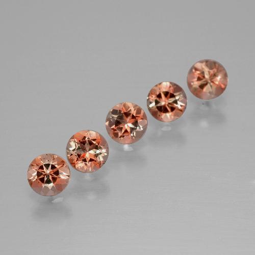 1,38 ct natürliche mehrfarbiger Andalusit-Edelsteine, Rundschliff, VS