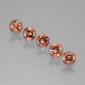 1,38 ct natürliche mehrfarbiger Andalusit-Edelsteine, Rundschliff, VS