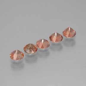 1,38 ct natürliche mehrfarbiger Andalusit-Edelsteine, Rundschliff, VS