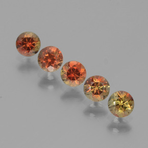 1.47 ct natürliche Mehrfarbig Andalusit-Edelsteine, Rund Schliff, VS