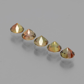 1.47 ct natürliche Mehrfarbig Andalusit-Edelsteine, Rund Schliff, VS