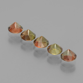 1.58 ct natürliche Mehrfarbig Andalusit-Edelsteine, Rund Schliff, VS