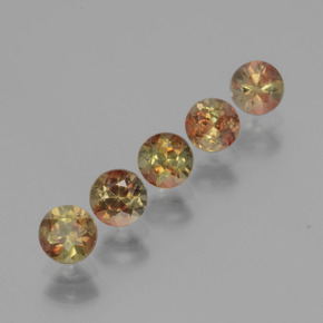 1,60 ct natürliche mehrfarbiger Andalusit-Edelsteine, Rundschliff, VS