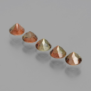 1,60 ct natürliche mehrfarbiger Andalusit-Edelsteine, Rundschliff, VS