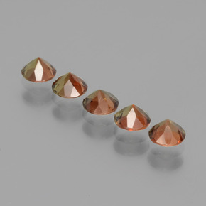 1.37 ct natürliche Mehrfarbig Andalusit-Edelsteine, Rund Schliff, VS