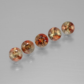 1,43 ct natürliche mehrfarbiger Andalusit-Edelsteine, Rundschliff, VS