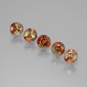 1,43 ct natürliche mehrfarbiger Andalusit-Edelsteine, Rundschliff, VS
