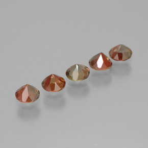 1,43 ct natürliche mehrfarbiger Andalusit-Edelsteine, Rundschliff, VS