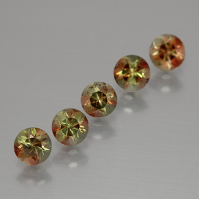 1,43 ct natürliche mehrfarbiger Andalusit-Edelsteine, Rundschliff, VS