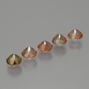 1,49 ct natürliche mehrfarbiger Andalusit-Edelsteine, Rundschliff, VS