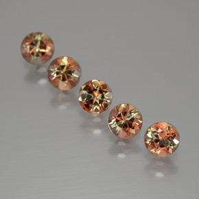  ct natürliche orangig-braun Andalusit-Edelsteine, Rund Schliff, VS