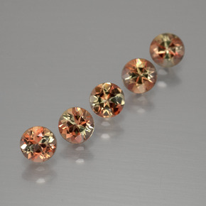  ct natürliche orangig-braun Andalusit-Edelsteine, Rund Schliff, VS