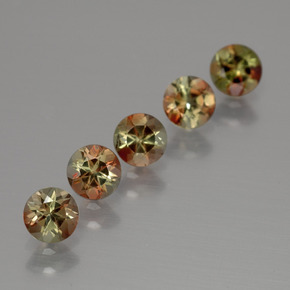 1,47 ct natürliche mehrfarbiger Andalusit-Edelsteine, Rundschliff, VS