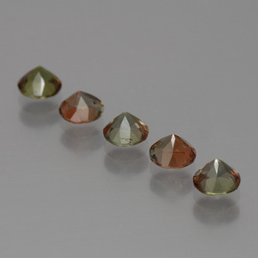 1,47 ct natürliche mehrfarbiger Andalusit-Edelsteine, Rundschliff, VS