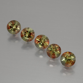  ct natürliche Mehrfarbig Andalusit-Edelsteine, Rund Schliff, VS