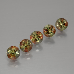  ct natürliche Mehrfarbig Andalusit-Edelsteine, Rund Schliff, VS