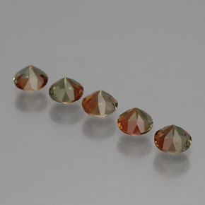  ct natürliche Mehrfarbig Andalusit-Edelsteine, Rund Schliff, VS