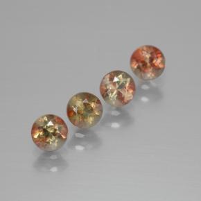 1.31 ct natürliche Mehrfarbig Andalusit-Edelsteine, Rund Schliff, VS