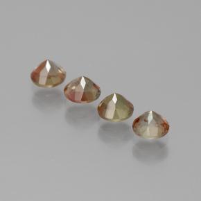 1.31 ct natürliche Mehrfarbig Andalusit-Edelsteine, Rund Schliff, VS