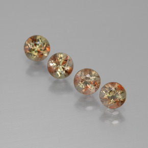 1,24 ct natürliche mehrfarbiger Andalusit-Edelsteine, Rundschliff, VS