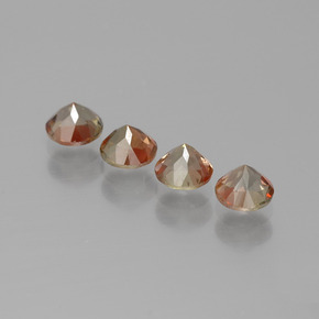 1,24 ct natürliche mehrfarbiger Andalusit-Edelsteine, Rundschliff, VS
