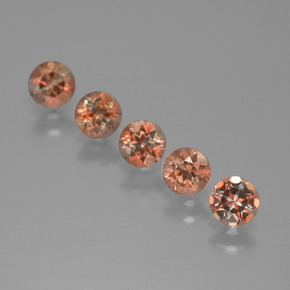 1,43 ct natürliche mehrfarbiger Andalusit-Edelsteine, Rundschliff, VS