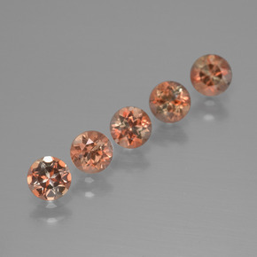 1,43 ct natürliche mehrfarbiger Andalusit-Edelsteine, Rundschliff, VS