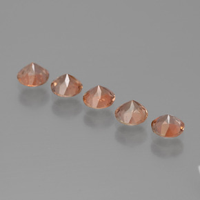 1,43 ct natürliche mehrfarbiger Andalusit-Edelsteine, Rundschliff, VS
