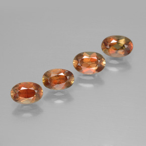  ct natürliche orangefarbener Andalusit-Edelsteine, Oval Schliff, VS