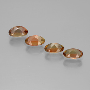  ct natürliche orangefarbener Andalusit-Edelsteine, Oval Schliff, VS