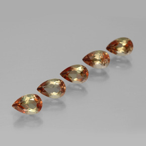 2,28 ct natürliche mehrfarbiger Andalusit-Edelsteine, Birnenform, VS