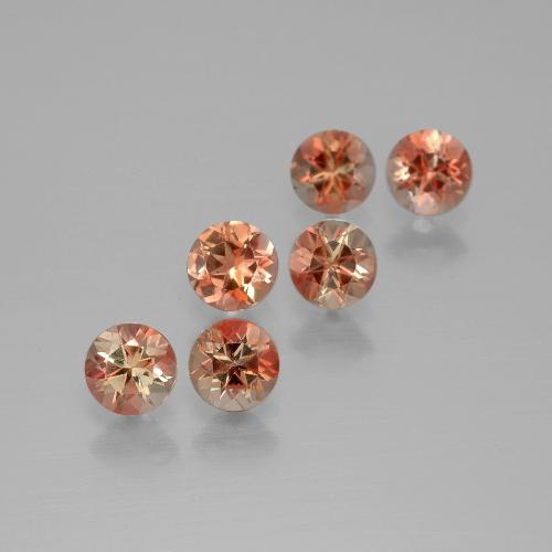 1,67 ct natürliche mehrfarbiger Andalusit-Edelsteine, Rundschliff, VS