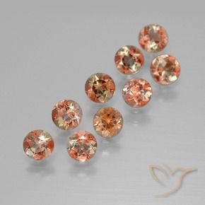 2.44 ct natürliche Mehrfarbig Andalusit-Edelsteine, Runden, VS