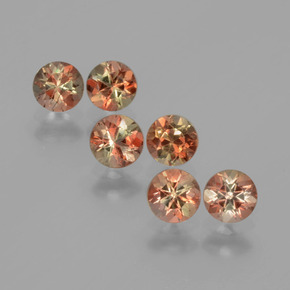 1,75 ct natürliche mehrfarbiger Andalusit-Edelsteine, Rundschliff, VS